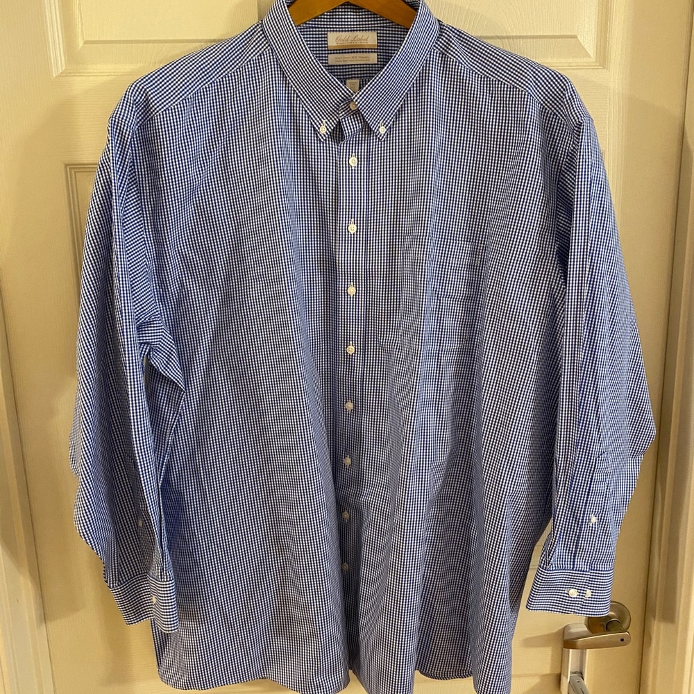 Size 20 - 36/37 - ROUNDTREE and Yorke GOLD LABEL - BIG - Non Iron Pinpoint